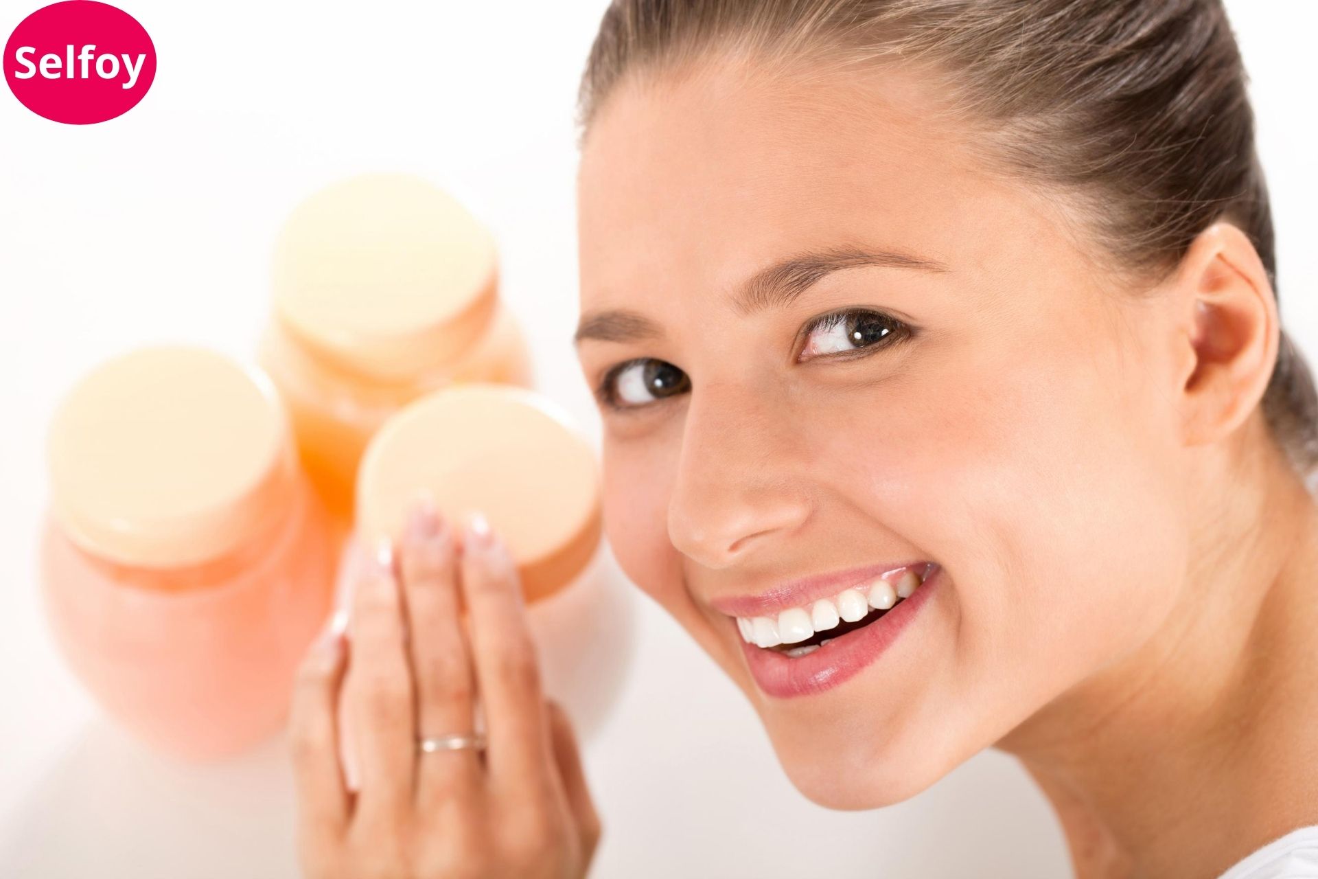 Woman is smiling and showing Good Personal Hygiene Helps to Develop Positive Self Esteem