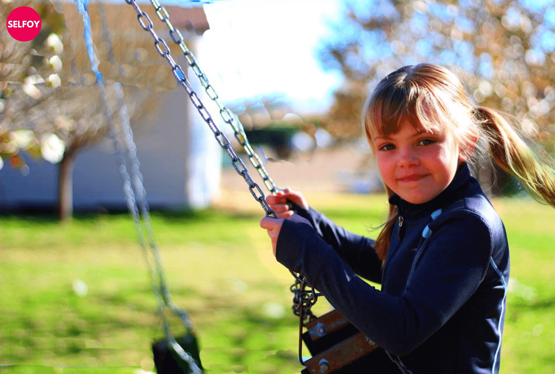 She is smiling when she tried positive self talk activities for kids