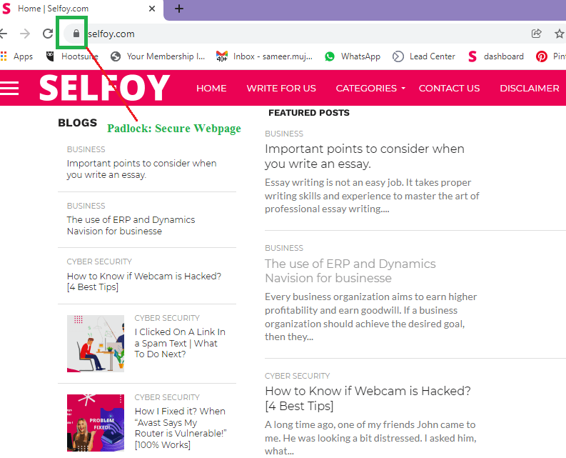 Padlock-secure-webpage