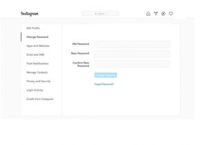 How to change your password on insta