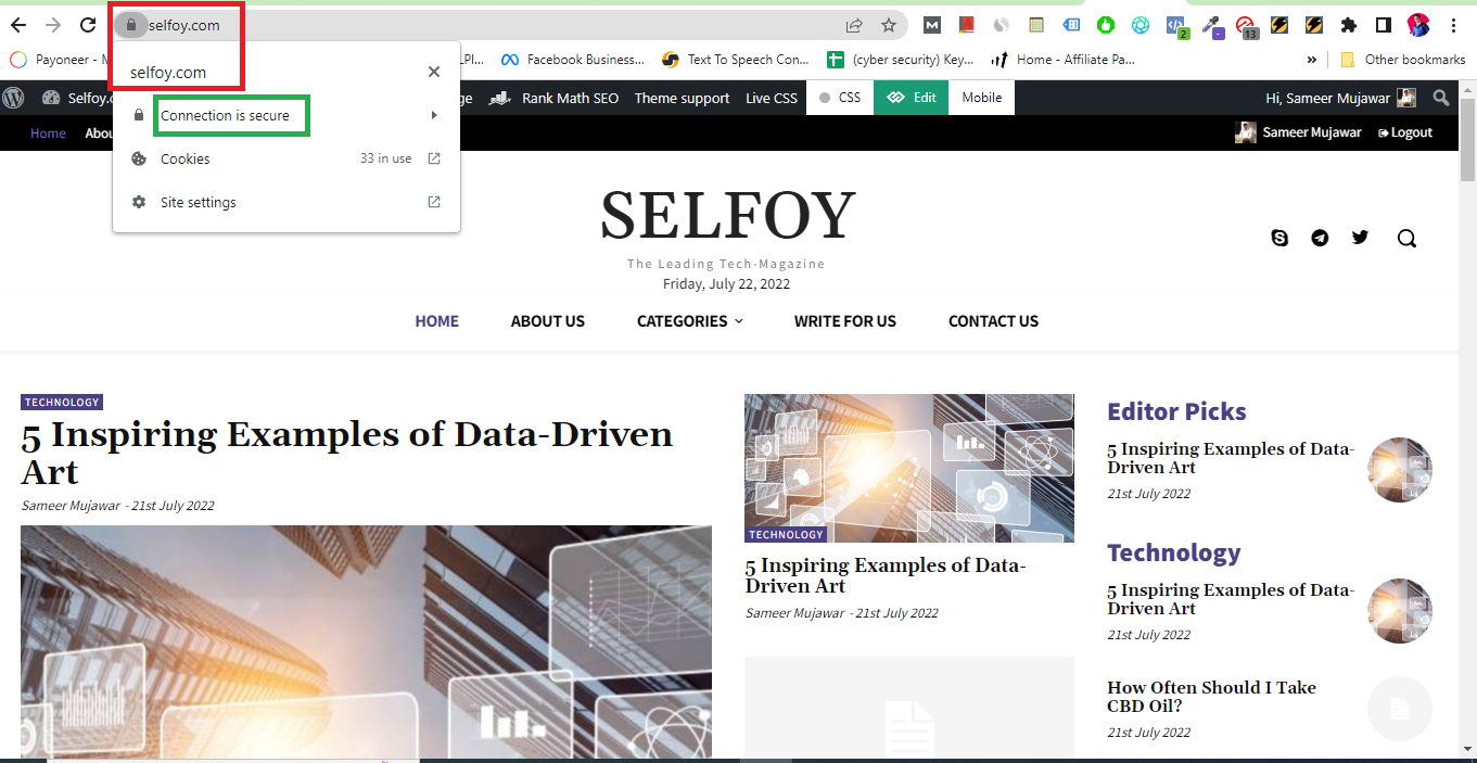 Selfoy is SSL Enabled website
