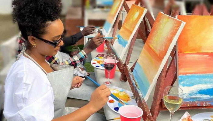 7 Surprising Benefits of Paint and Sip Classes
