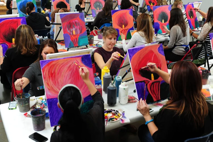 7 Surprising Benefits of Paint and Sip Classes